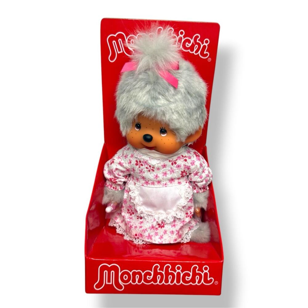 Monchhichi Grandma 8-inch Plush Doll Sekiguchi NEW